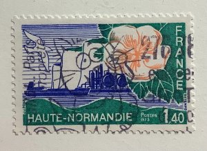 France 1978 Scott 1589 used - 1.40fr,  Regions of France, Haute-Normandie