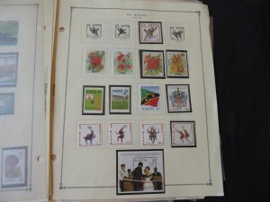 St Kitts 1983-1989 Mint/MNH Stamp Collection on Scott Intl Album Pages