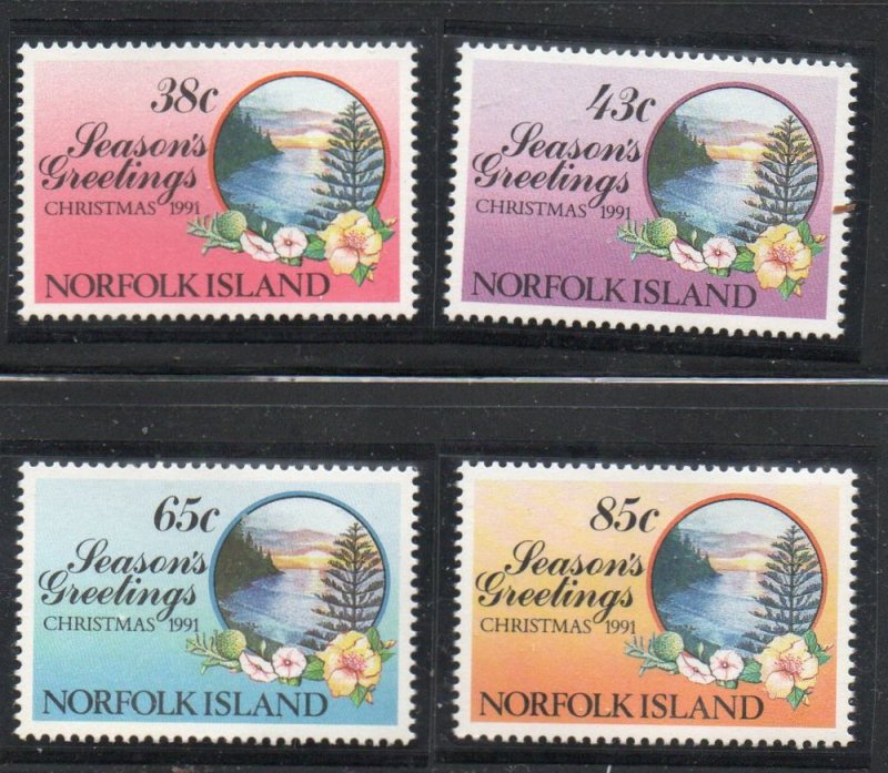 Norfolk Island Sc 510-13 1991 Christmas stamp set mint NH