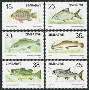 Zimbabwe 588-593, MNH. Michel 406-411. Fish 1989.