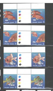 PITCAIRN Isl. 2003 FISH #583 - 586 TRAFIC LIGHT  MNH