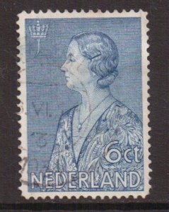 Netherlands  #B71  used  1934   Juliana 6c