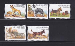 Australia 727-731 Set MNH Animals, Dogs (E)