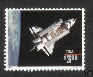 US Scott # 2544 $3. Shuttle Priority Single MNH