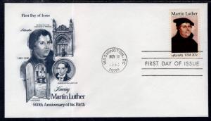 US 2065 Martin Luther Artmaster U/A FDC