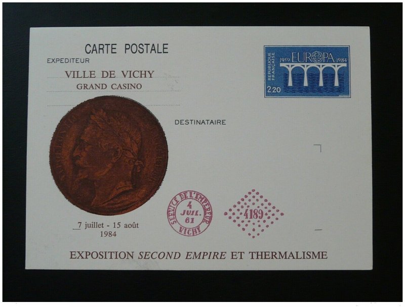 history Emperor Napoleon III stationery card 1984