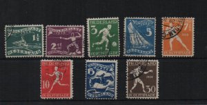 Netherlands 1938 Sport set of 8 sg.363-70 used