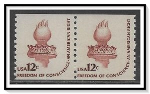 US #1816 Torch Coil Pair MNH