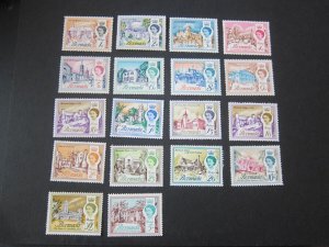 Bermuda 1962 Sc 175-191 set MH