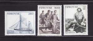 Faroe Islands 112-114 Set MNH Fishing Industry (A)