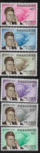 Rwanda 130-35 John Kennedy Mint NH