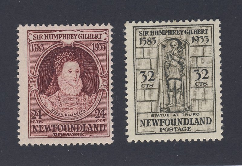 2x Newfoundland Stamps #224-24c MH F/VF & #225-32c MH VF Guide Value = $63.00