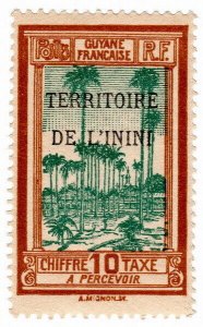 (I.B) France Colonial Postal : Guyana Postage Due 10c (Territoire de l'Inini)