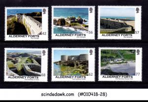 ALDERNEY - 2015 ALDERNEY FORTS / ARCHITECTURE - 6V - MINT NH