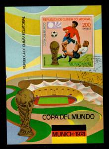 Equatorial Guinea - Cancelled Souvenir Sheet SW#520 (Soccer World Cup)