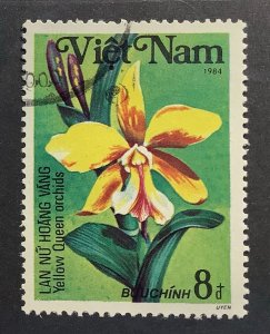 Vietnam 1984 Scott 1384 CTO - 8d, Orhids, Cattleya Yellow Queen