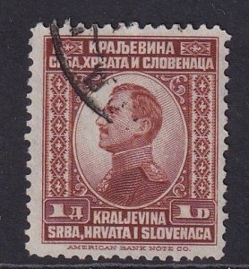 Yugoslavia   #22  used 1923  King Alexander  1d