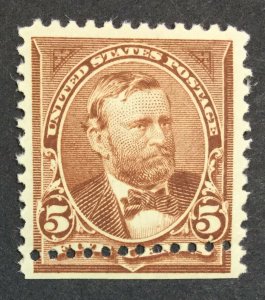 MOMEN: US STAMPS #255 NO WMK MINT OG NH $450 LOT #41691