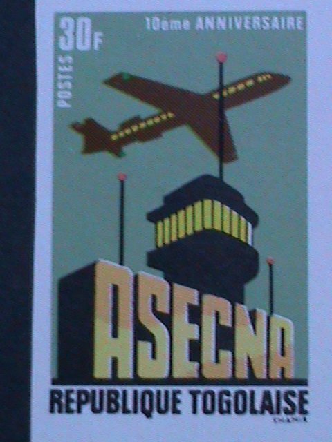 ​TOGO-1971-SC#781 PROOF STAMP 10TH ANNIV: ASECNA- MNH BLOCK VF EST. $30 RARE