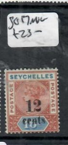 SEYCHELLES QV 12C/16C      SG 17  MOG   P0716H