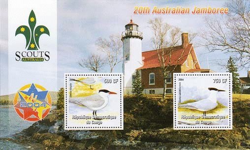 CONGO 2004 SCOUT EMBLEM, 2OTH AUSTRALIAN JAMBOREE - TWO SEAGULL ** MNH