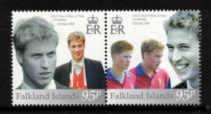 FALKLAND ISLANDS 2003 Prince William 21st Birthday; Scott 829, SG 952a; MNH