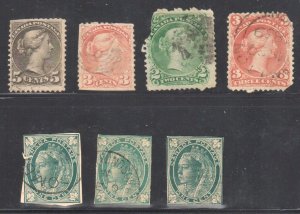 Canada 7 stamps -- Liquidation -- #37b