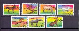 Tanzania   #1152-1158  cancelled 1993  horses