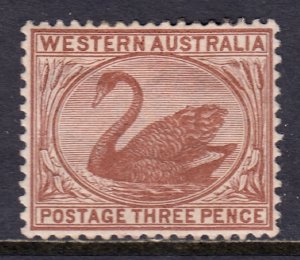 Western Australia - Scott #53 - MH - Horizontal crease - SCV $14.00