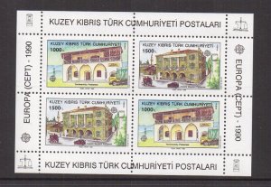 Cyprus  Turkish   #269-270a    MNH   1990  Europa   sheet