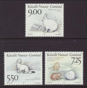 Greenland 270-272 Animals MNH VF