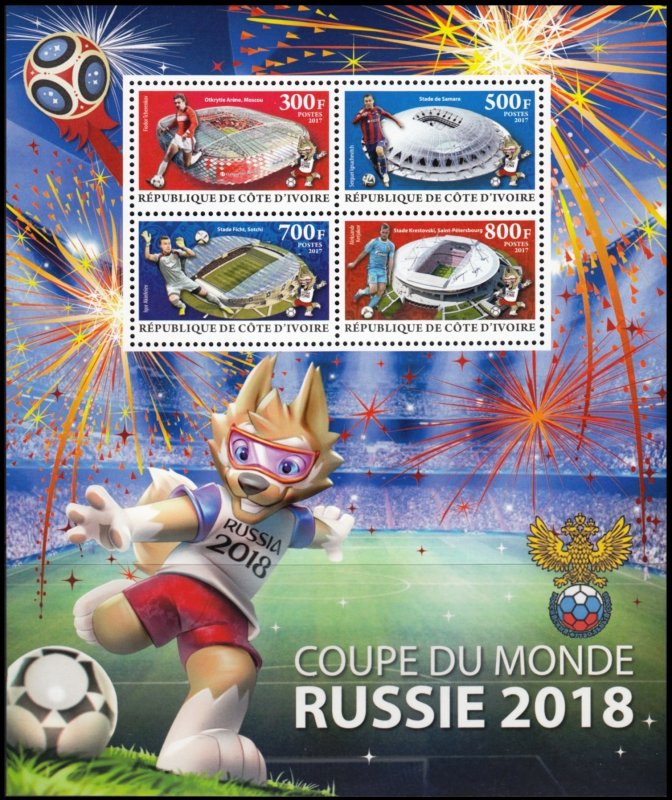 IVORY COAST 2017 WORLD CUP RUSSIA FIFA COUPE DU MONDE SOCCER FUSSBALL [#1703]