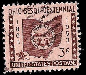 # 1018 USED OHIO STATEHOOD 150TH ANNIV