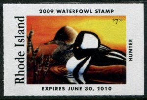 RI-21a US $7.50 Rhode Island Waterfowl Stamp, MNH inscribed Hunter