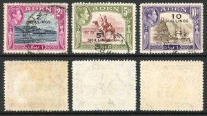 Aden SG44/46 KGVI top values fine used