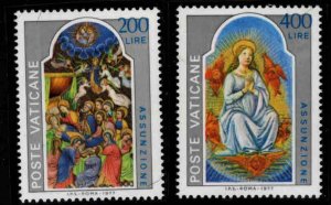 VATICAN Scott 615-616 MNH** 1977 Assumption set