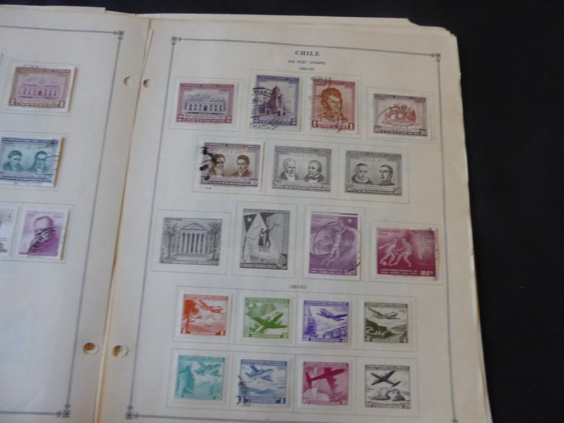 Chile 1949-1980 Mint/Used Stamp Collection on Album Pages