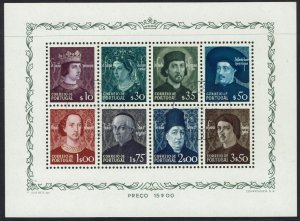 PORTUGAL 1949 PORTRAIT MINIATURE SHEET FIRST DAY CANCEL CTO