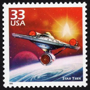 US 3188e MNH VF 33 Cent  Star Trek Celebrate the Century 1960s