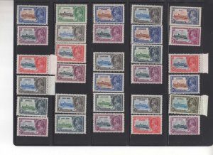 GB 1935 KGV Silver Jubilee Completed 249 stamps MNH - offer