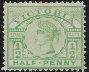 Australian States - Victoria  180  1899   half penny fine mint  - hinged