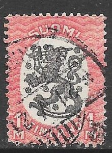 Finland 101: 1m Arms of the Republic, used, F-VF
