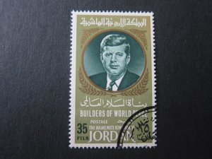 Jordan 1967 Sc 534D John F Kennedy set MNH