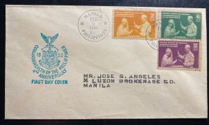 1940 Manila Philippines First Day Cover 10th Anniversary Of The Commonwealth