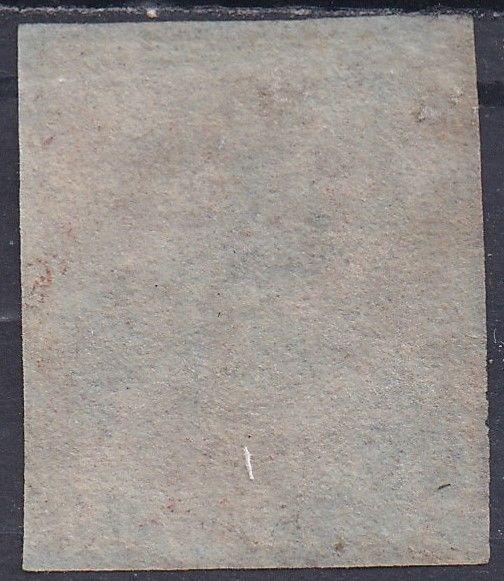 TRINIDAD 1851 BRITANNIA (1D) IMPERF ON BLUED PAPER USED 