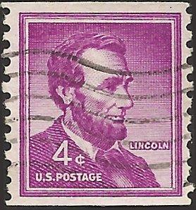# 1058a DRY PRINT SMALL HOLES USED ABRAHAM LINCOLN