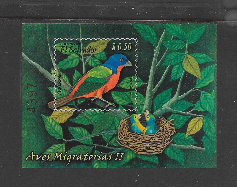 BIRDS - SALVADOR #1676 S/S MNH