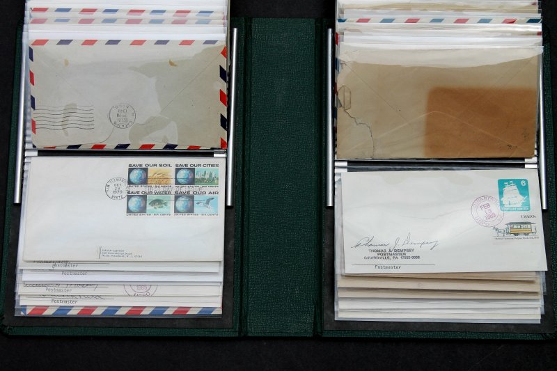 VDP FLIP FILE FIRST DAY COVER ALBUM  with 50 Unique Covers FDC, 1st Flight, DPO