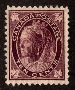 KAPPYSTAMPS CANADA 1897 VICTORIA SCOTT 73 MINT HINGED VF-XF CV $500 AUG-34