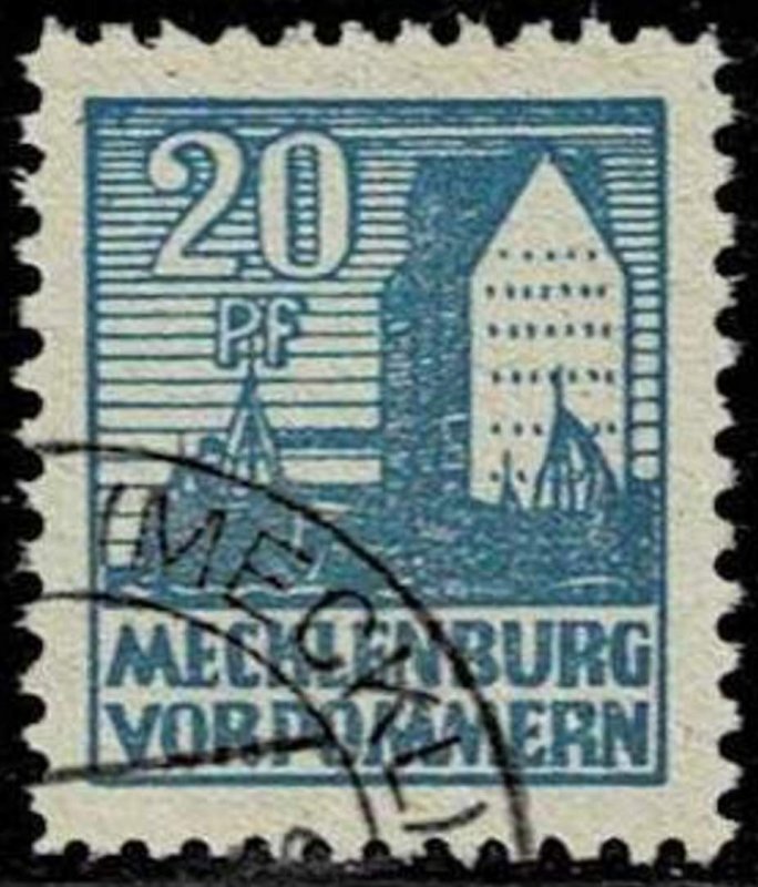 Mecklenburg Vorpommern 1946,Sc.#12N23 used Michel 38a